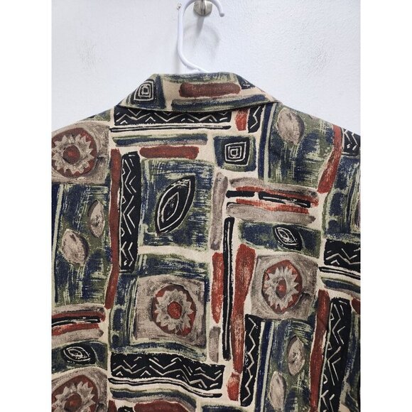 Vintage Summit Hill Womens Blazer Jacket Size 16 Tapestry Print One Button 90s - Picture 9 of 9